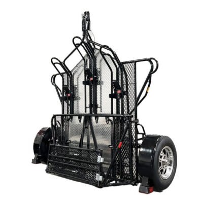 Trinity MT3 Motorcycle Trailer Stand, Store or Roll Ride-Up 3-Rail